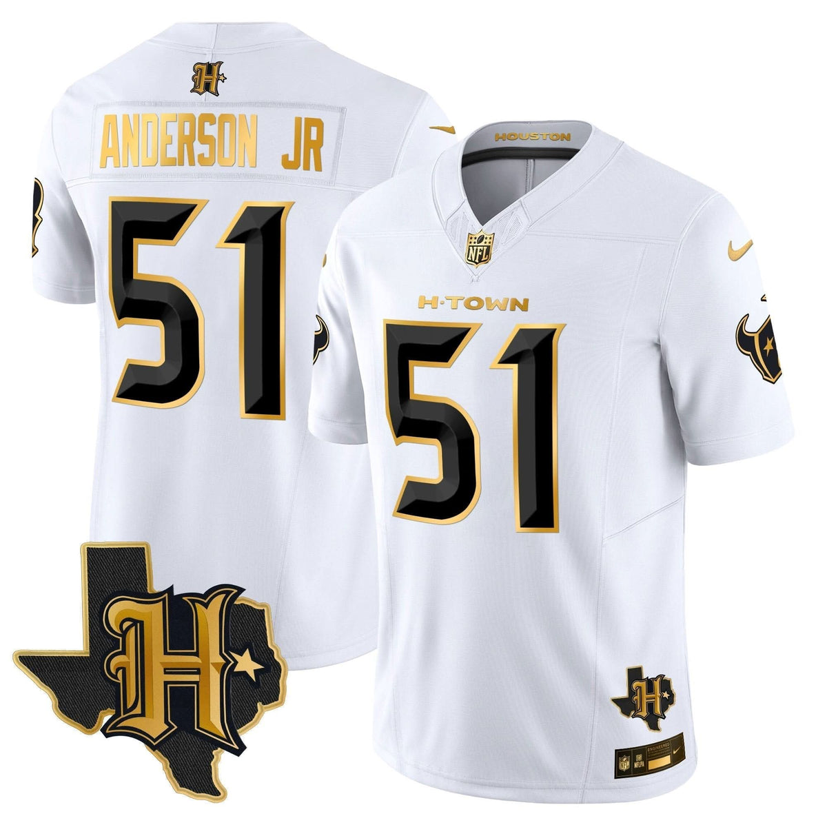 HT 2024 Texas Patch Gold Vapor Limited Jersey