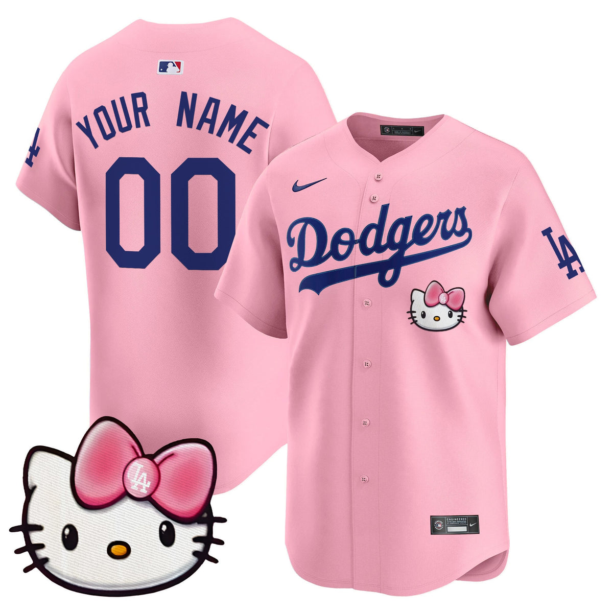 Dodgers 2025 Hello Kitty Vapor Premier Limited Custom Jersey  All Stitched