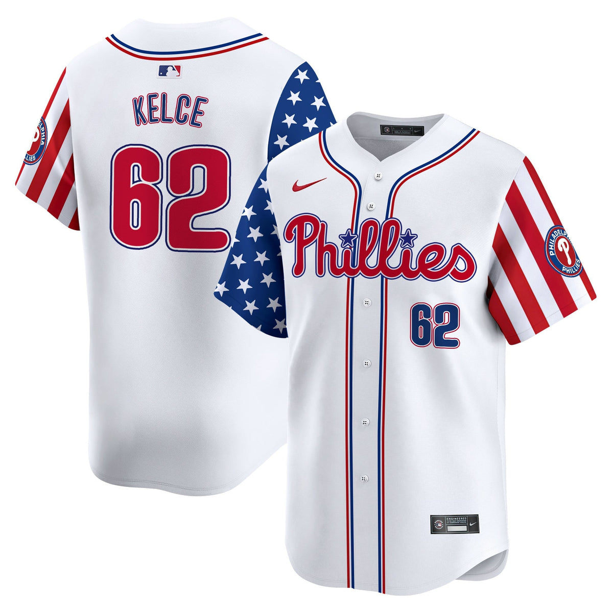 Men's Phillies 2025 Independence Day Vapor Premier Limited Jersey - All Stitched