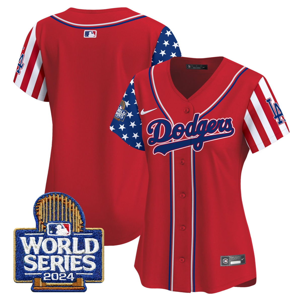 Women's Dodgers American Style 2024 World Series Vapor Premier Limited Jersey - All Stitched