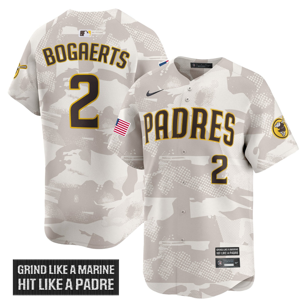 Men's San Diego Padres 2025 Armed Forces Day Vapor Premier Limited Jersey - All Stitched