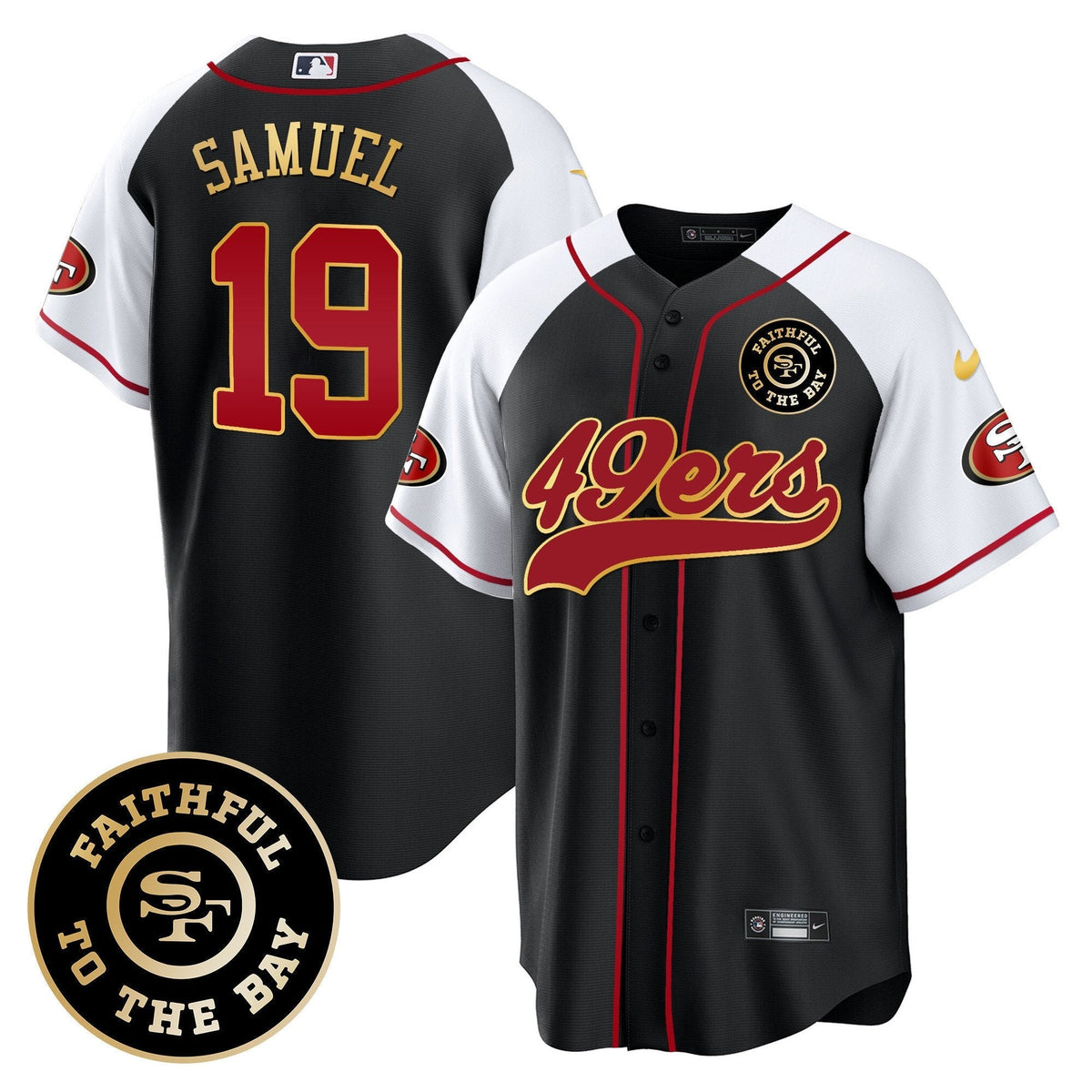 SF Faithful To The Bay Patch Baseball Jersey - All Stitched