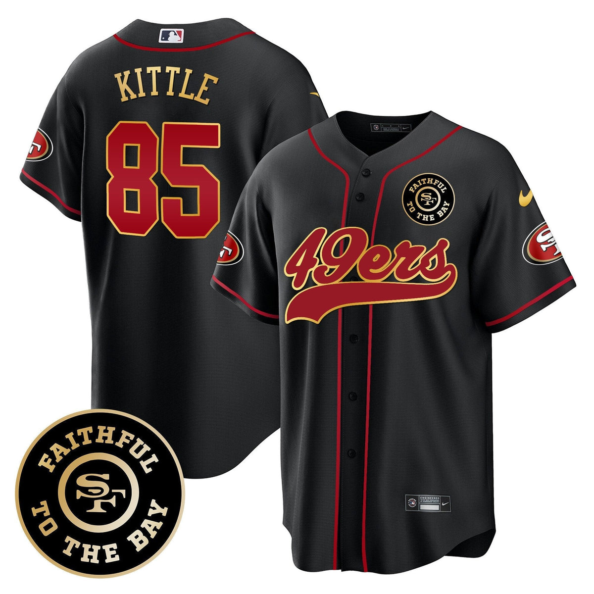 SF Faithful To The Bay Patch Baseball Jersey - All Stitched