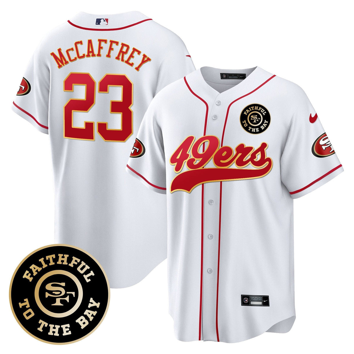SF Faithful To The Bay Patch Baseball Jersey - All Stitched