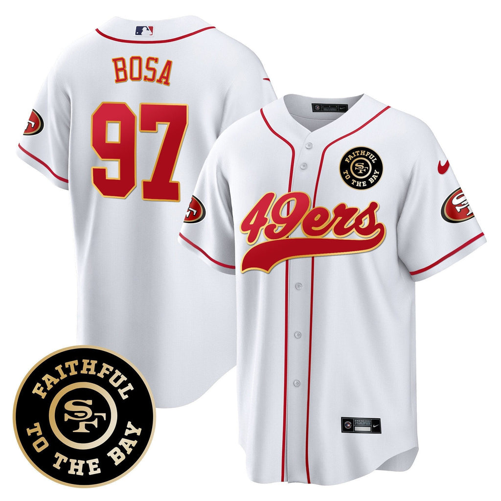 SF Faithful To The Bay Patch Baseball Jersey - All Stitched