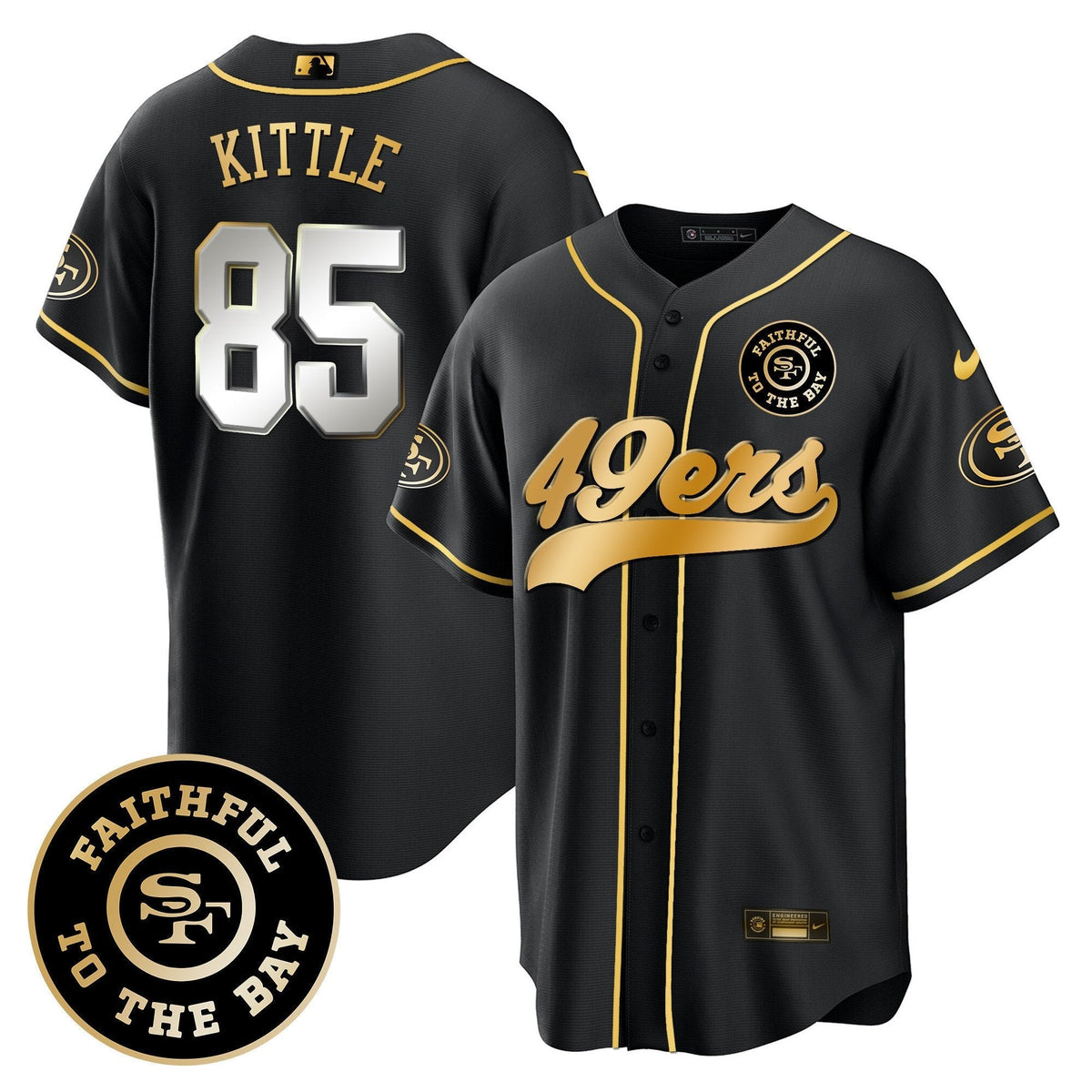 SF Faithful To The Bay Patch Baseball Jersey - All Stitched