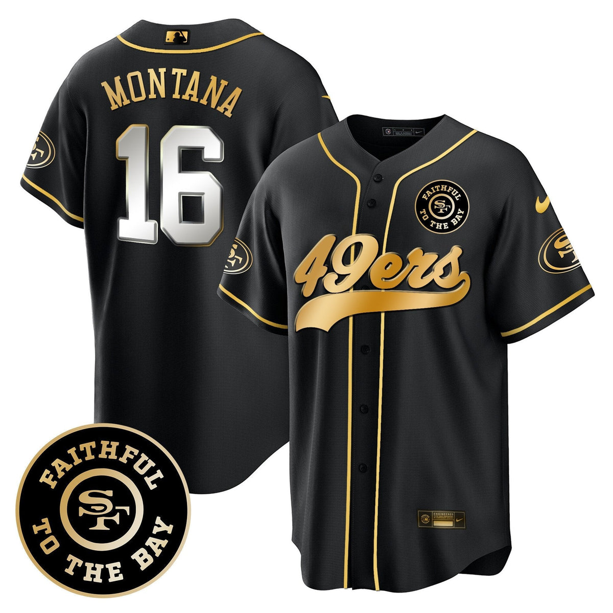 SF Faithful To The Bay Patch Baseball Jersey - All Stitched