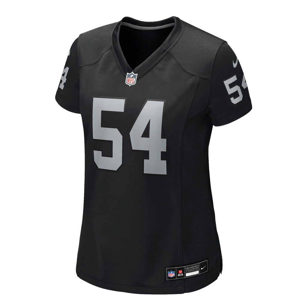 Women's Las Vegas Raiders Brennan Jackson Nike Black Team Game Jersey