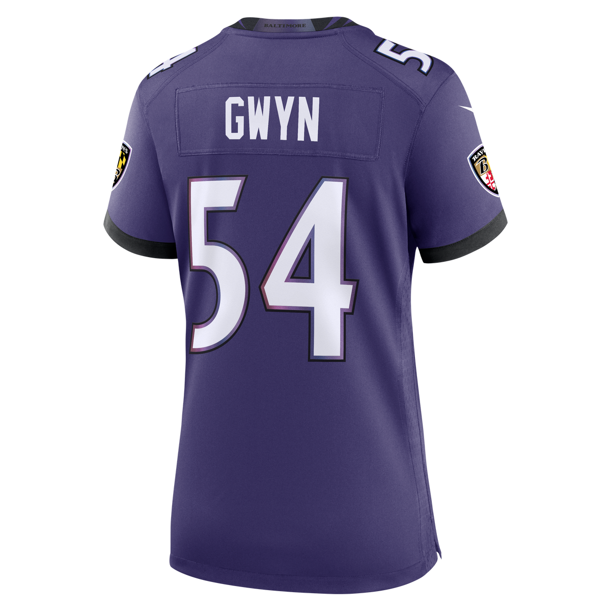 Women's Baltimore Ravens Jovaughn Gwyn Nike Purple Team Game Jersey
