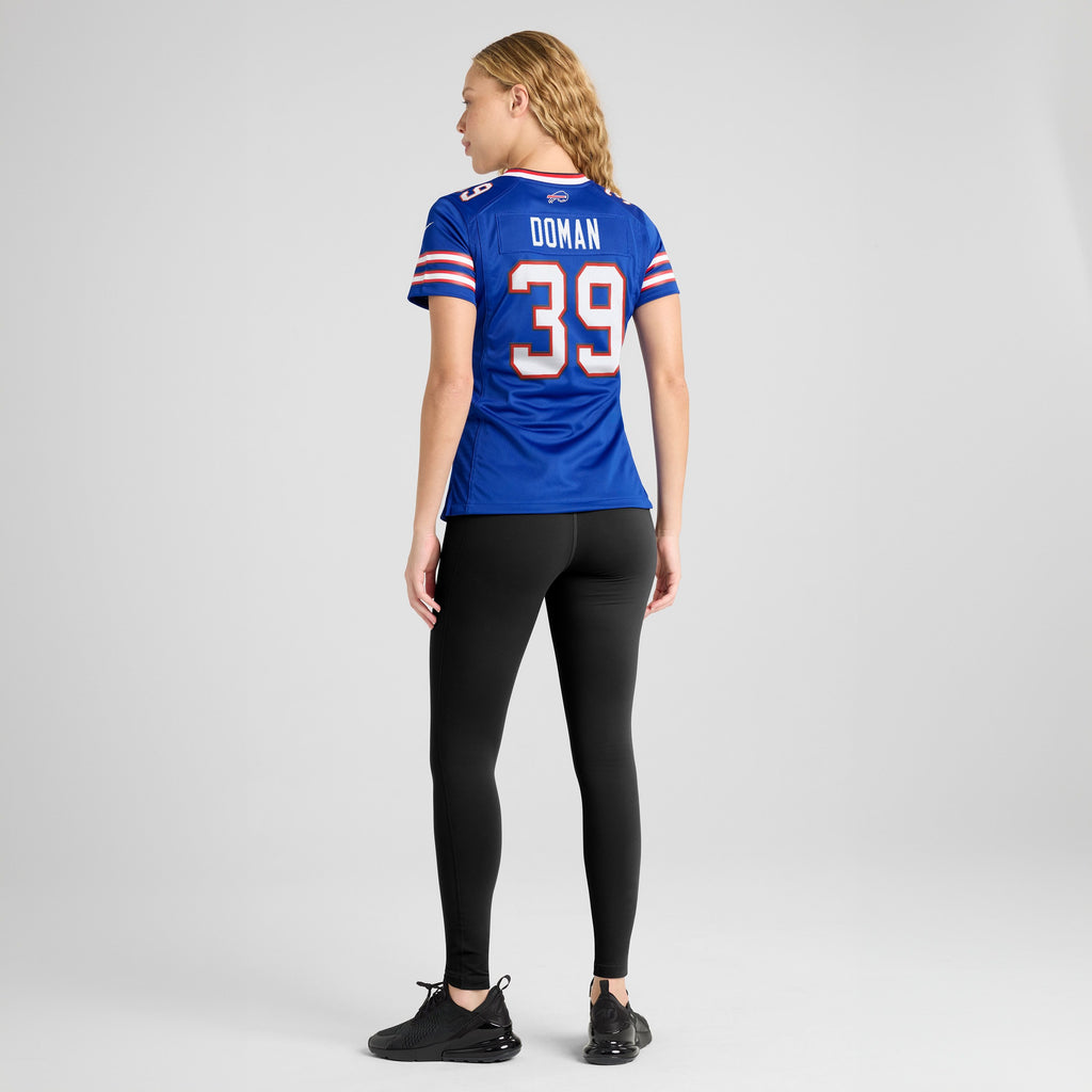 Women's Buffalo Bills Tommy Doman Nike Royal Team Game Jersey