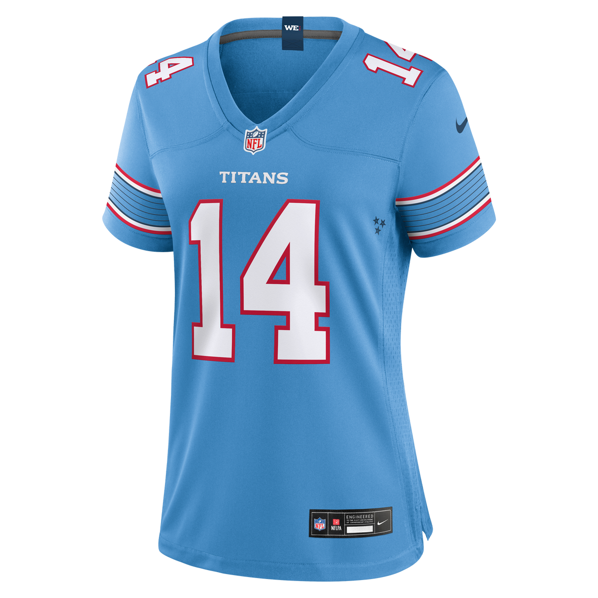 Women's Tennessee Titans Carnell Tate Nike Light Blue Team Game Jersey