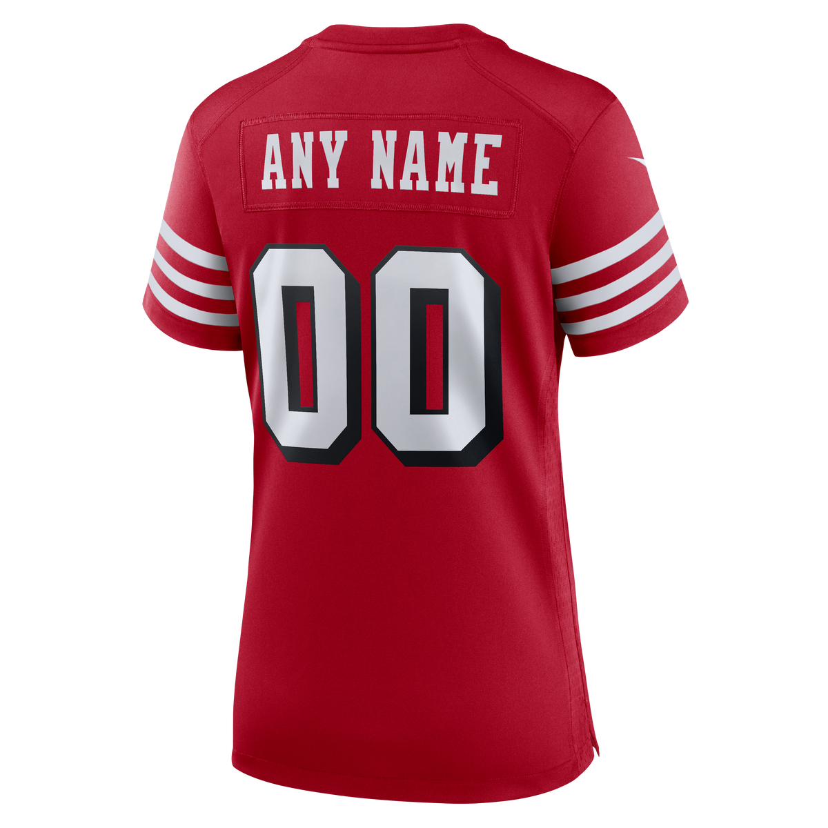 Women's San Francisco 49Ers Nike Scarlet 80Th Anniversary Alternate Custom Game Jersey