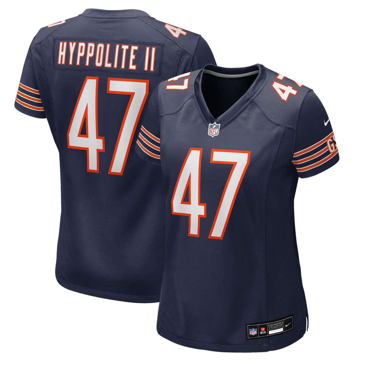 Women's Chicago Bears Ruben Hyppolite Ii Nike Navy Team Game Jersey