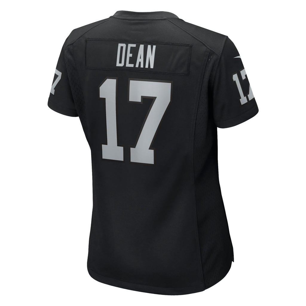 Women's Las Vegas Raiders Nakobe Dean Nike Black Team Game Jersey