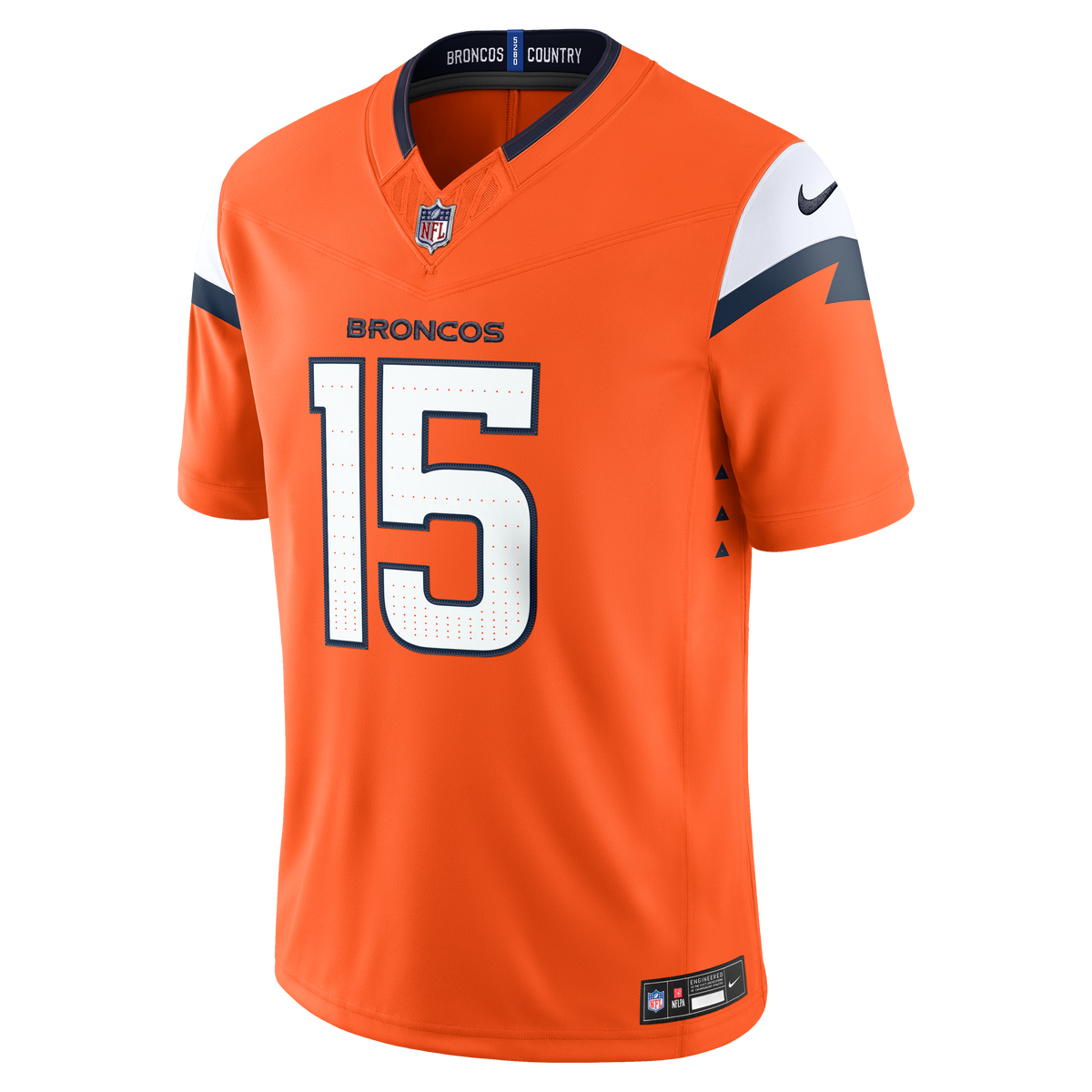 Men's Denver Broncos Nik Bonitto Nike Orange Team Vapor Fuse Stitched Limited Jersey