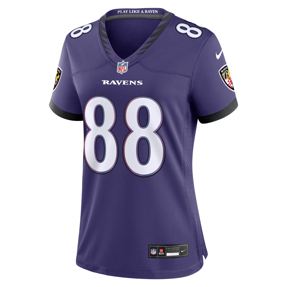 Women's Baltimore Ravens Matthew Hibner Nike Purple Team Game Jersey