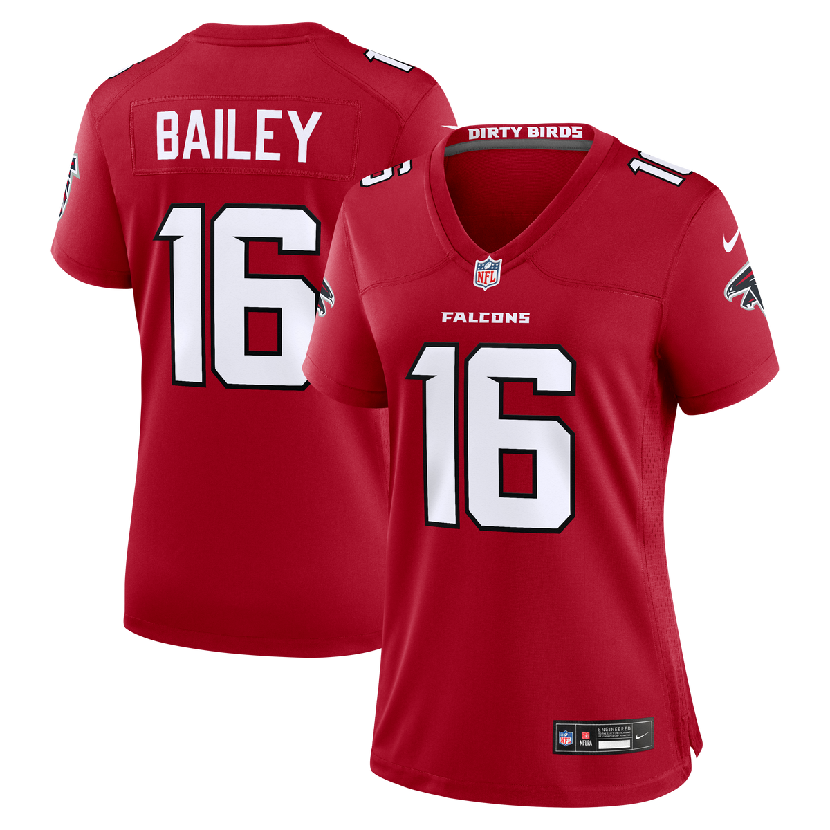 Women's Atlanta Falcons Jake Bailey Nike Red Team Game Jersey