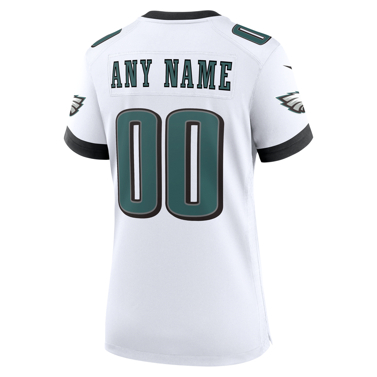 Women's Philadelphia Eagles Nike White Team Custom Game Jersey