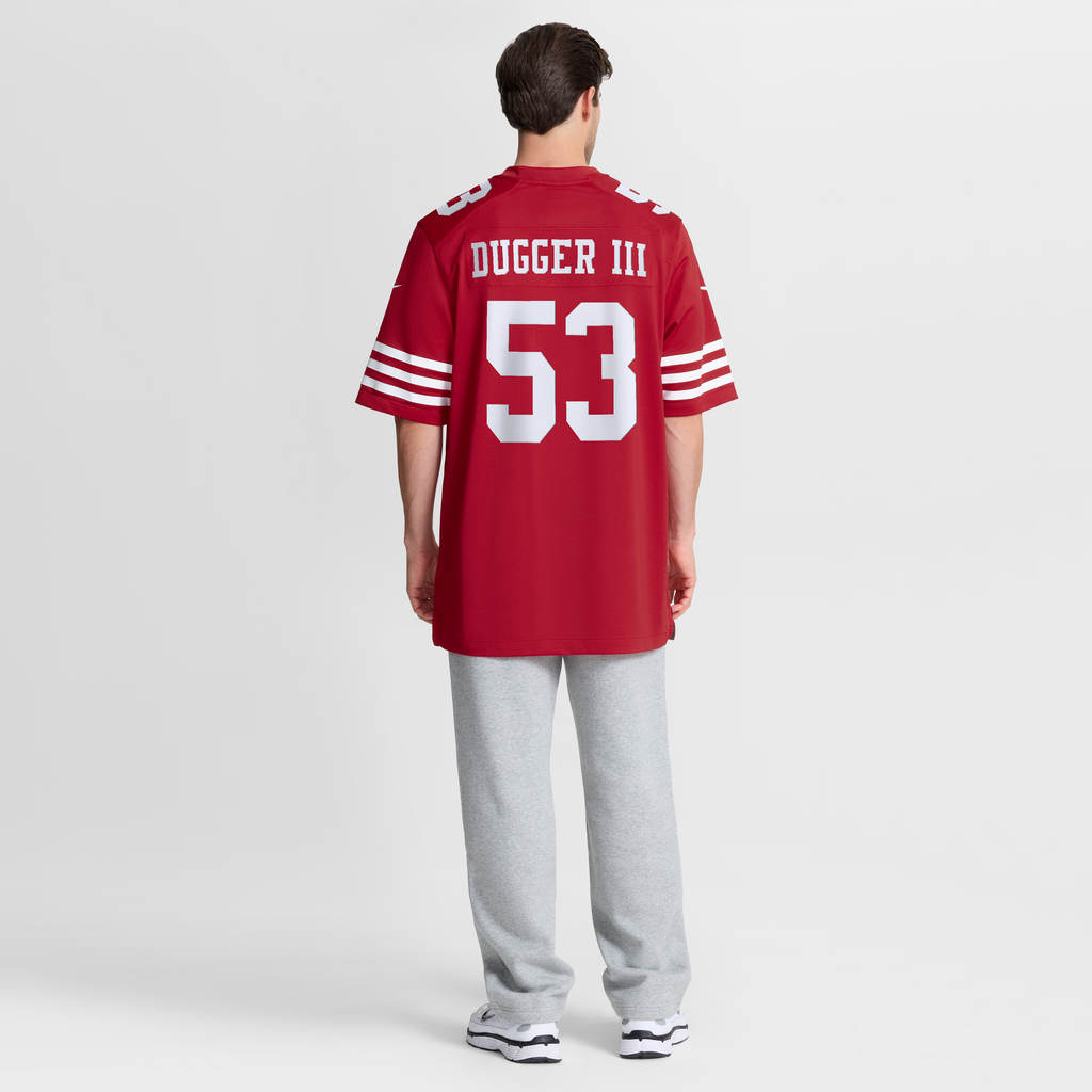 Men's San Francisco 49Ers Jaden Dugger Nike Scarlet Team Game Jersey