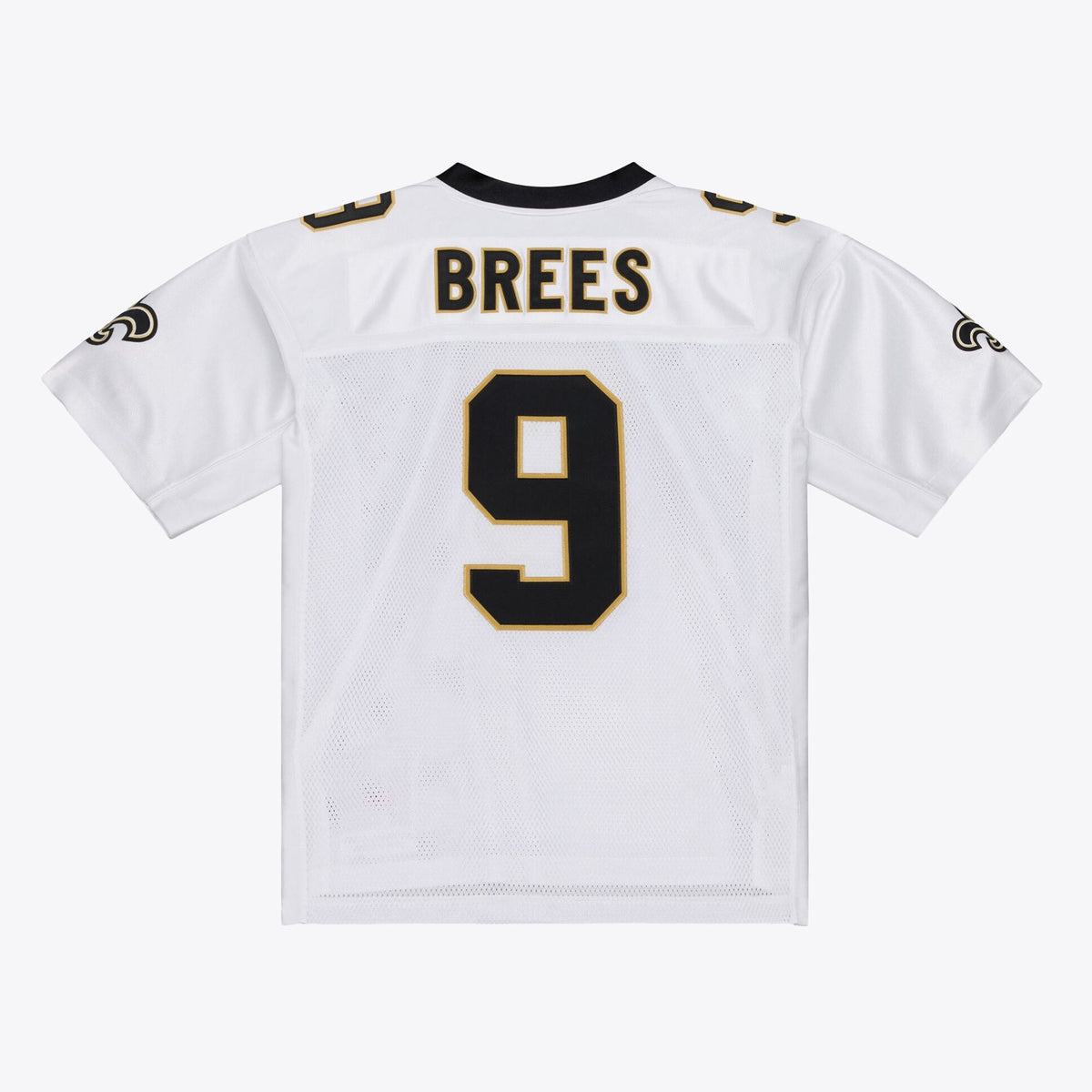 Men's New Orleans Saints Drew Brees Mitchell And Ness White Super Bowl Xliv Authentic Jersey