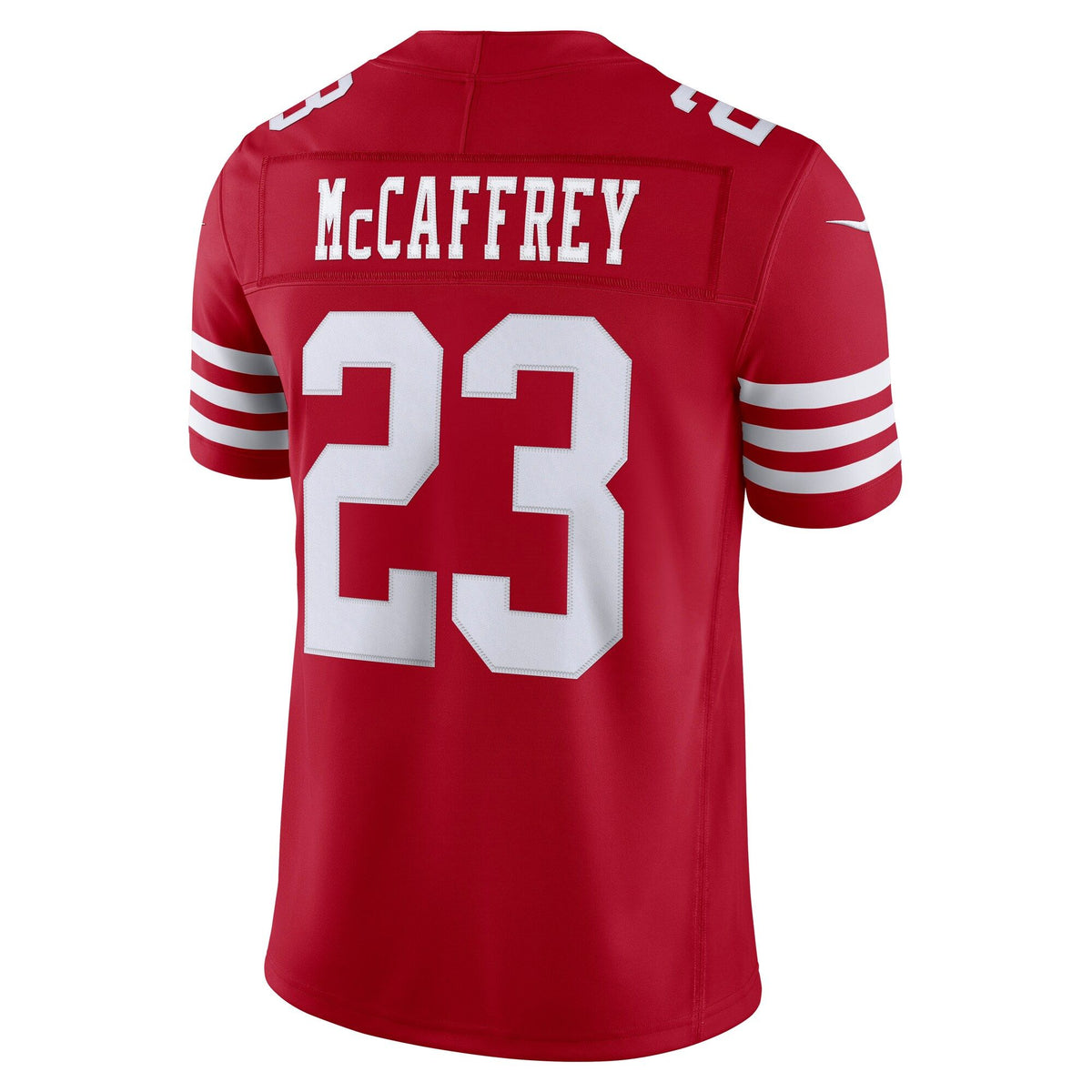 Men's San Francisco 49Ers Christian Mccaffrey Nike Scarlet Team Vapor Fuse Stitched Limited Jersey