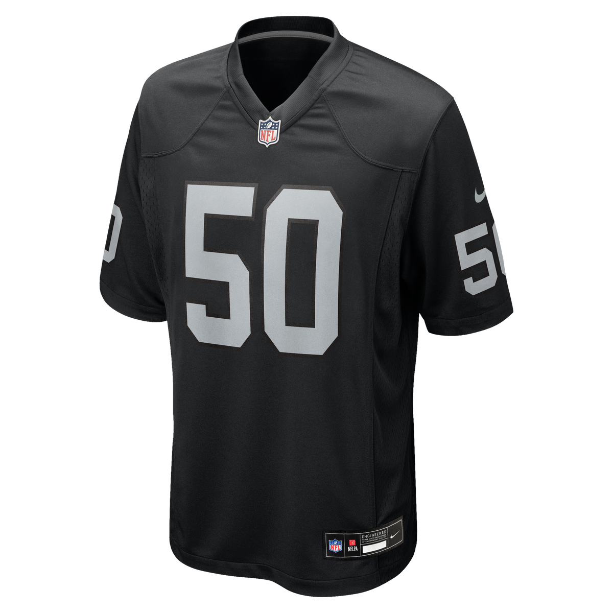Men's Las Vegas Raiders Segun Olubi Nike Black Team Game Jersey