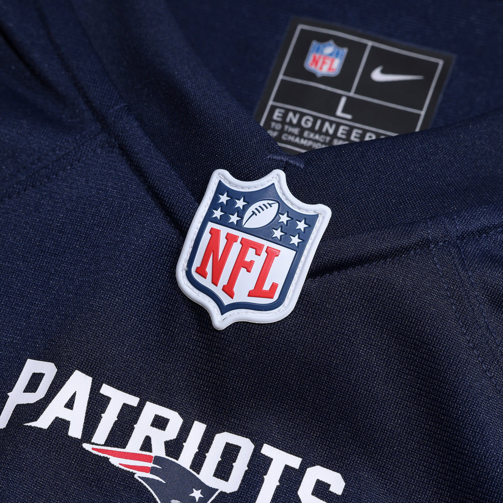 Men's New England Patriots Aj Brown Nike Navy Team Game Jersey