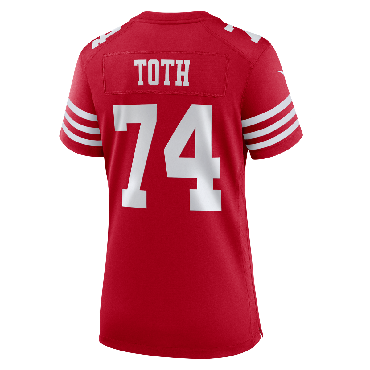 Women's San Francisco 49Ers Brett Toth Nike Scarlet Team Game Jersey