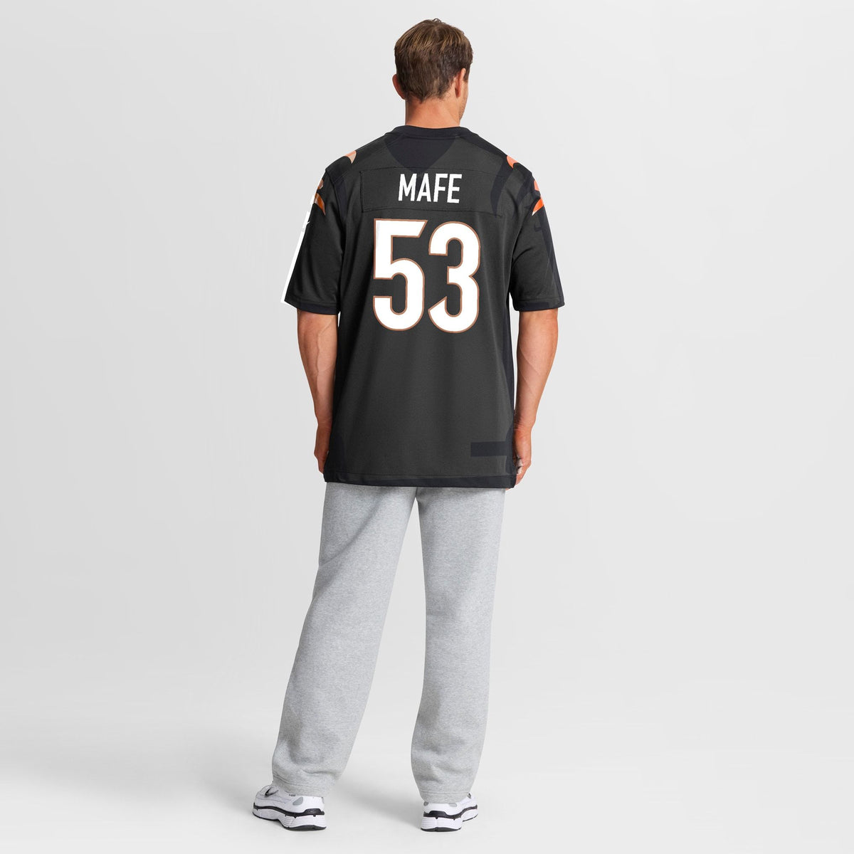 Men's Cincinnati Bengals Boye Mafe Nike Black Team Game Jersey